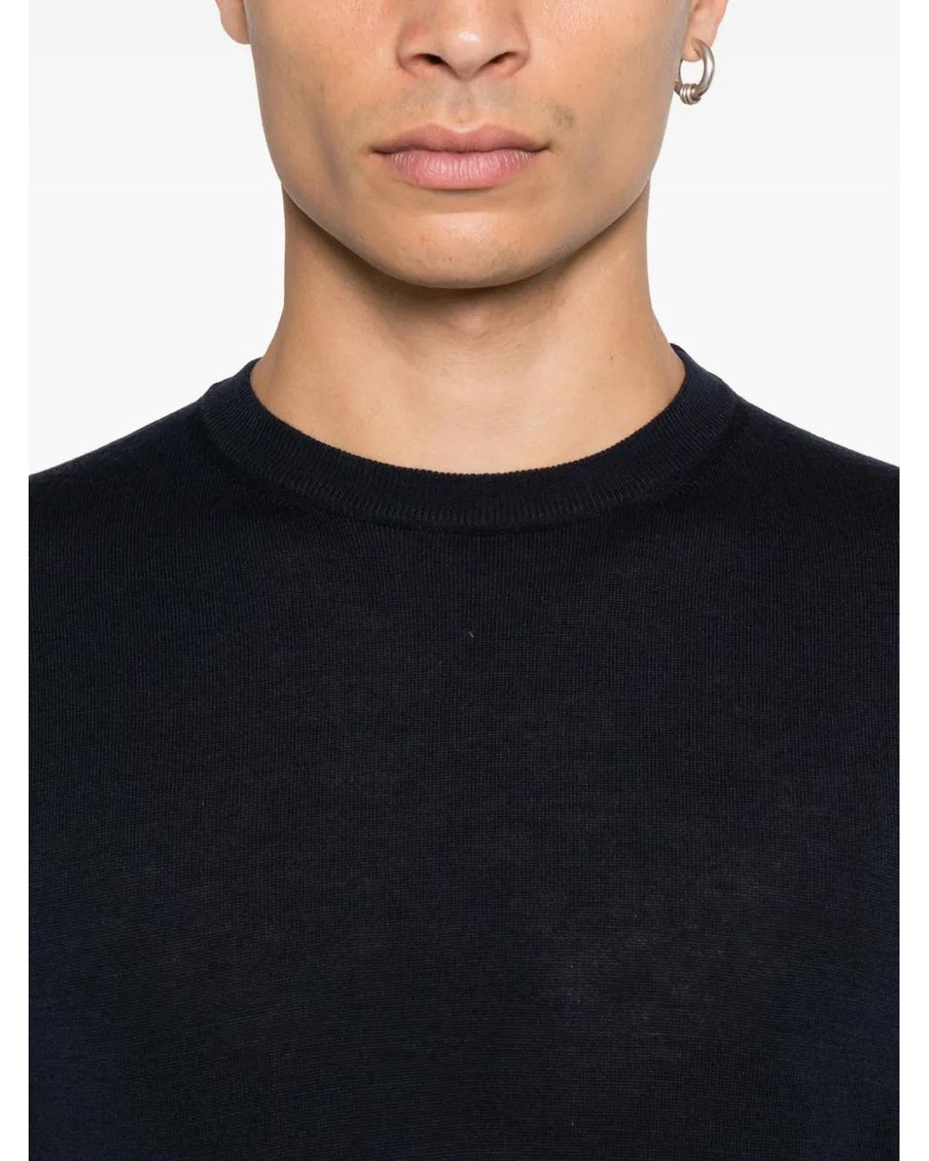 Pull À Col Rond Canali pour homme en coloris Blue