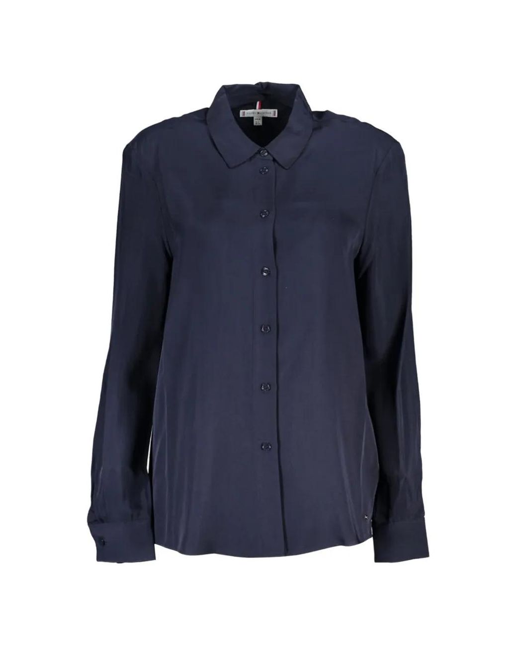 Tommy Hilfiger Blue Long-Sleeve Button-Down Shirt