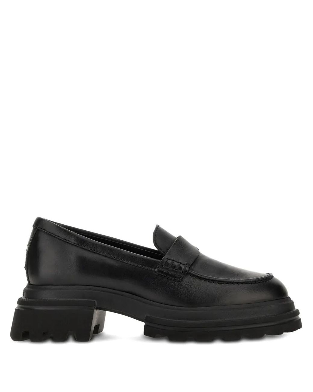 Hogan Black Flat Shoes