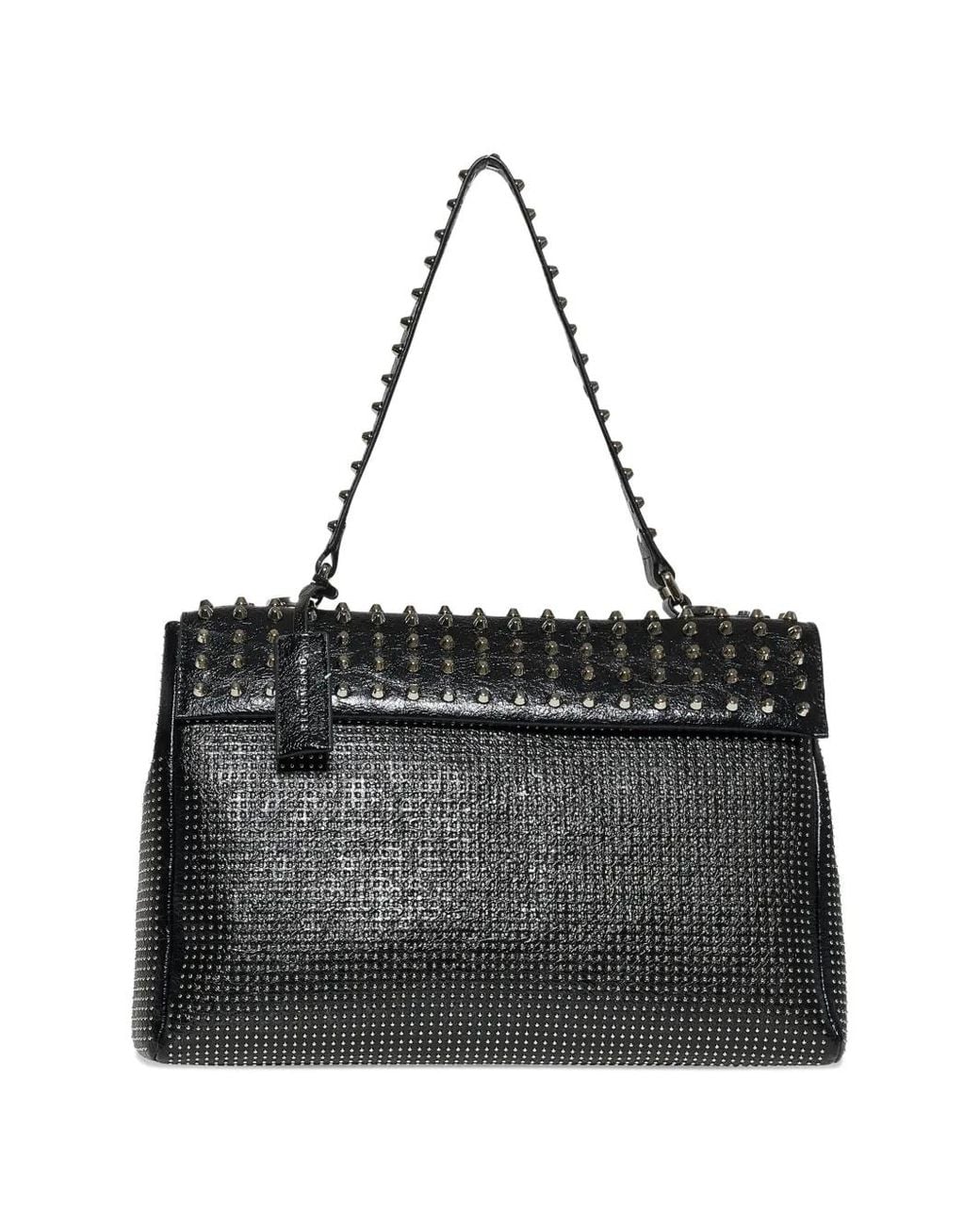 John Richmond Black Studded Tote Bag