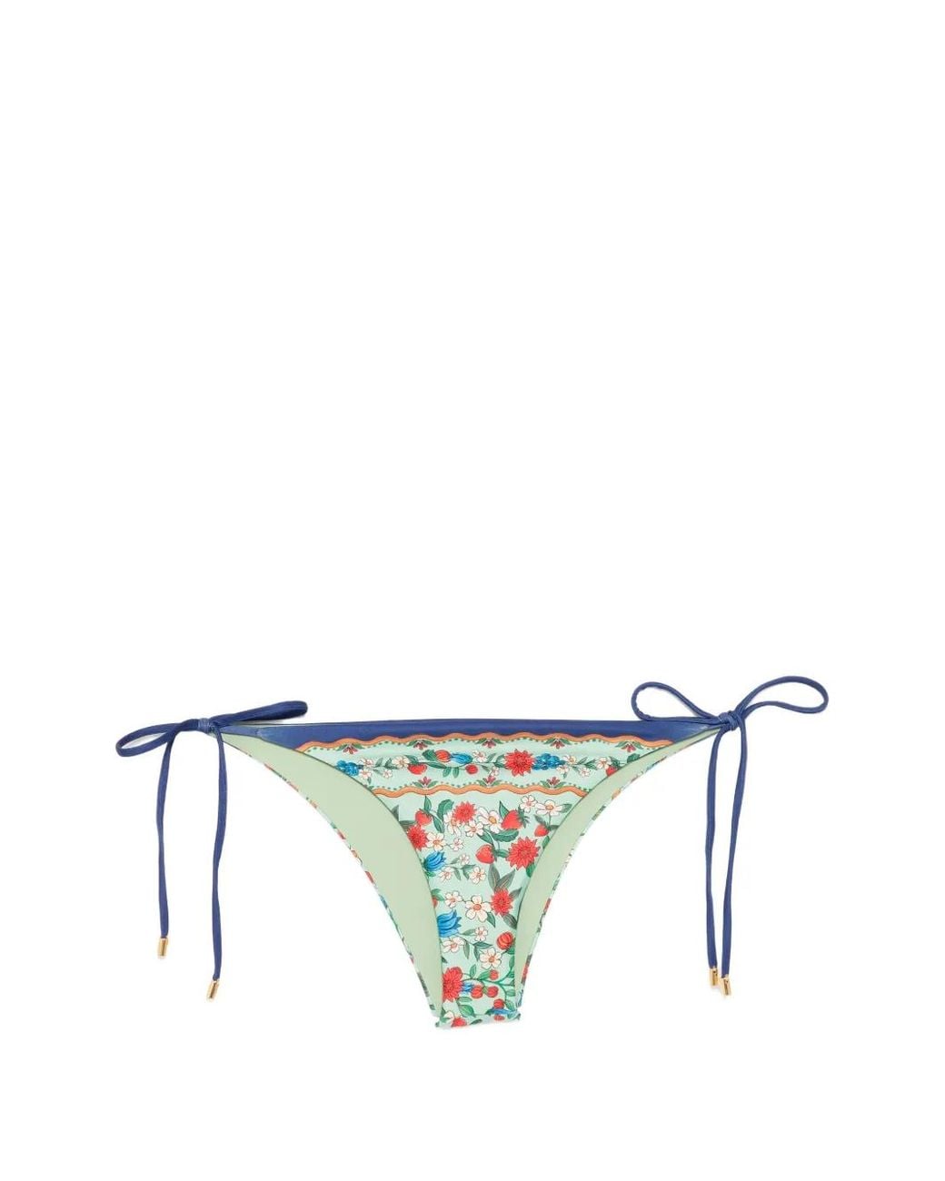 Farm Rio Green Tie-Side Bikini Bottoms