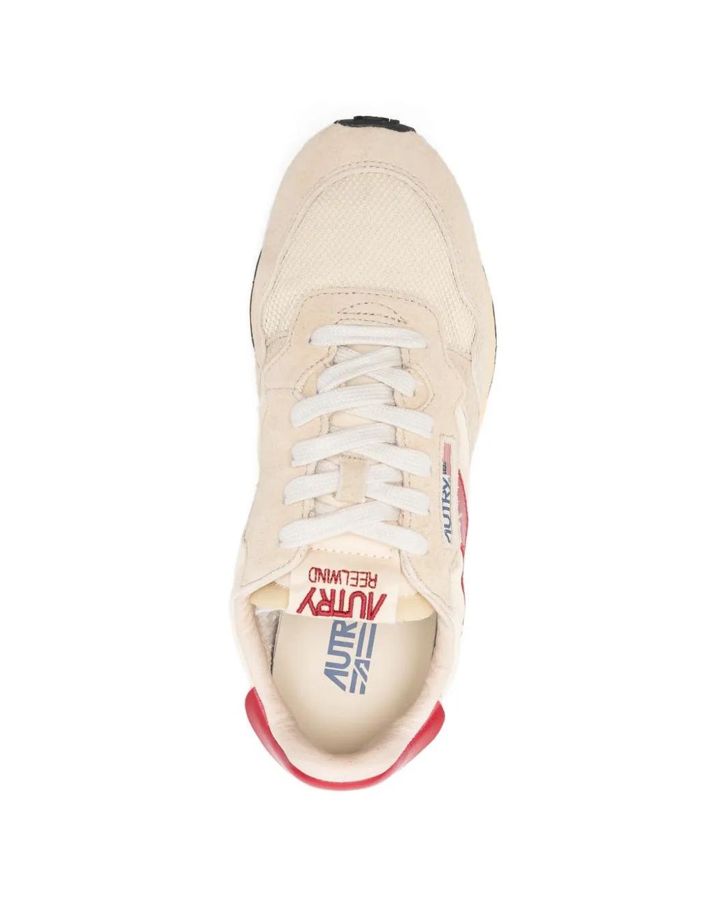 Autry Pink Reelwind Suede Low Sneakers