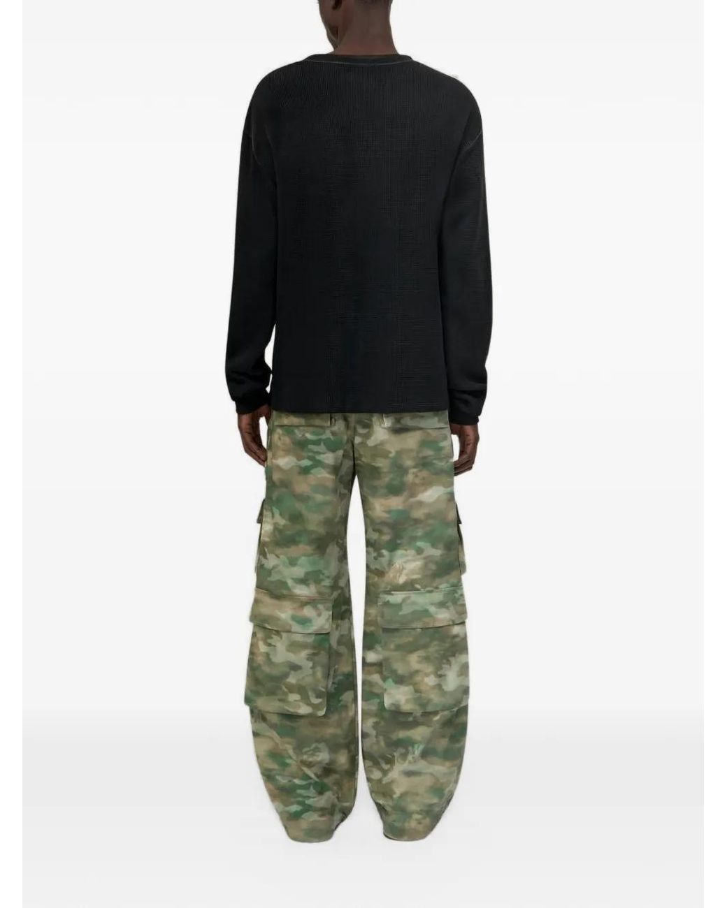 Amiri Green Camo Multi Pocket Cargo Trousers for men