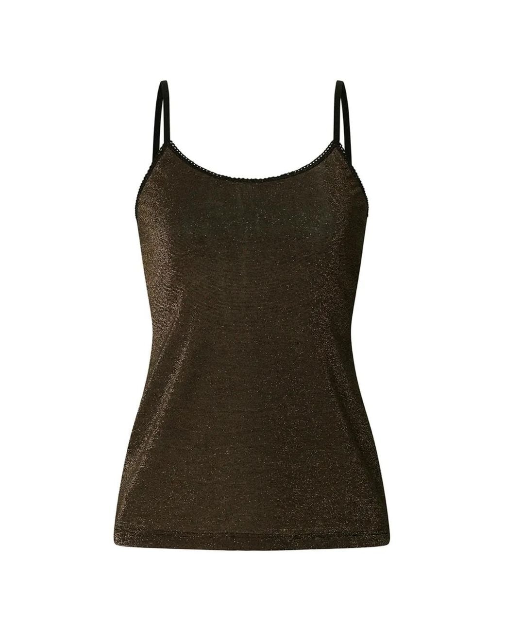 Momoní Black Airelle Bow-Detail Camisole Top