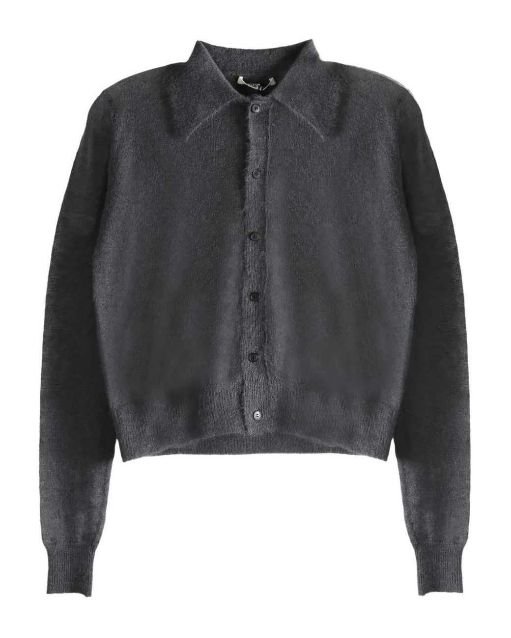 Auralee Black Cardigan Mit Knöpfen