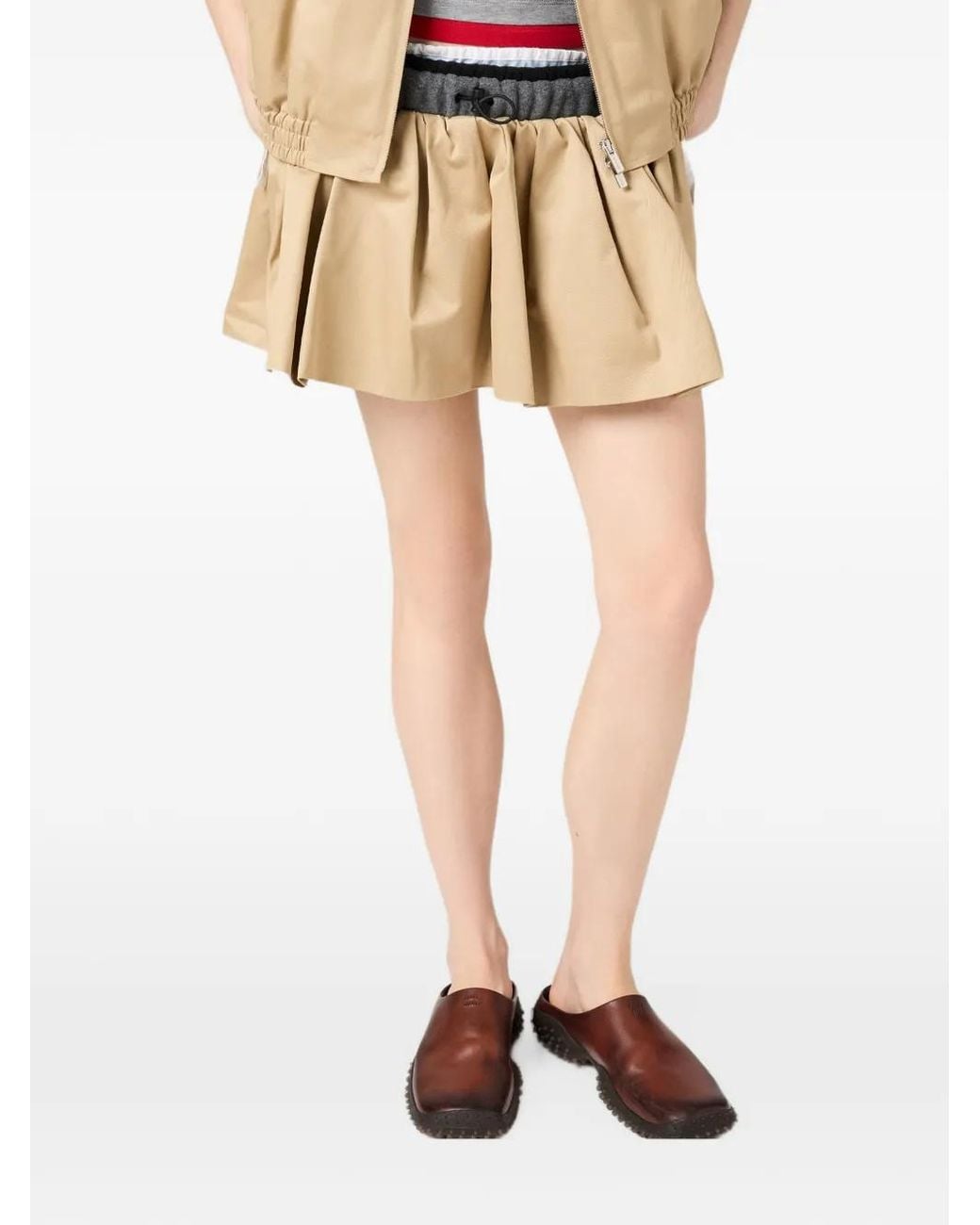 Miu Miu Metallic Chino Miniskirt