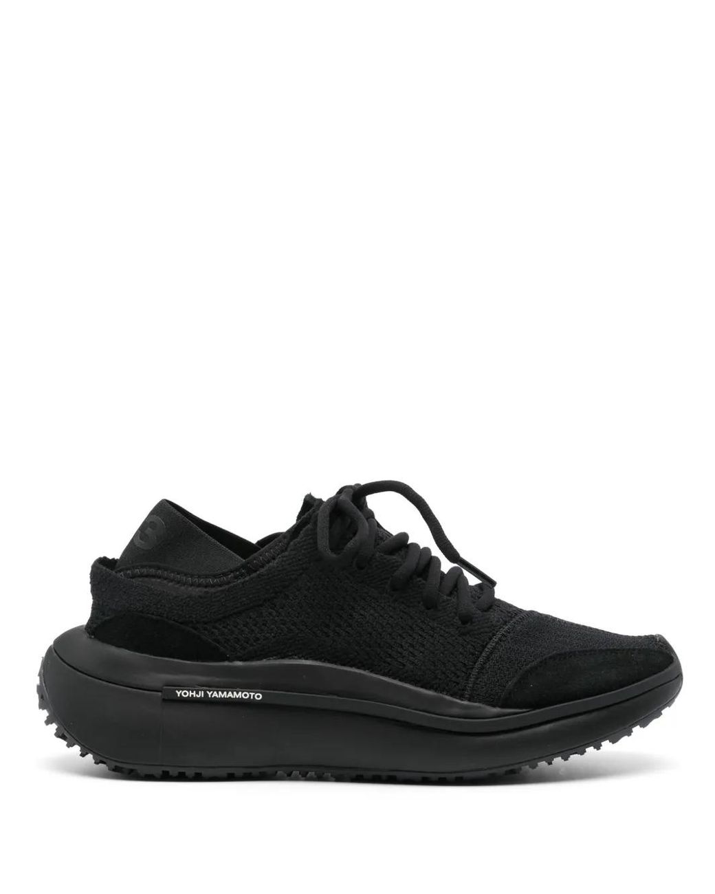 Y-3 Black Qisan Knit Sneakers