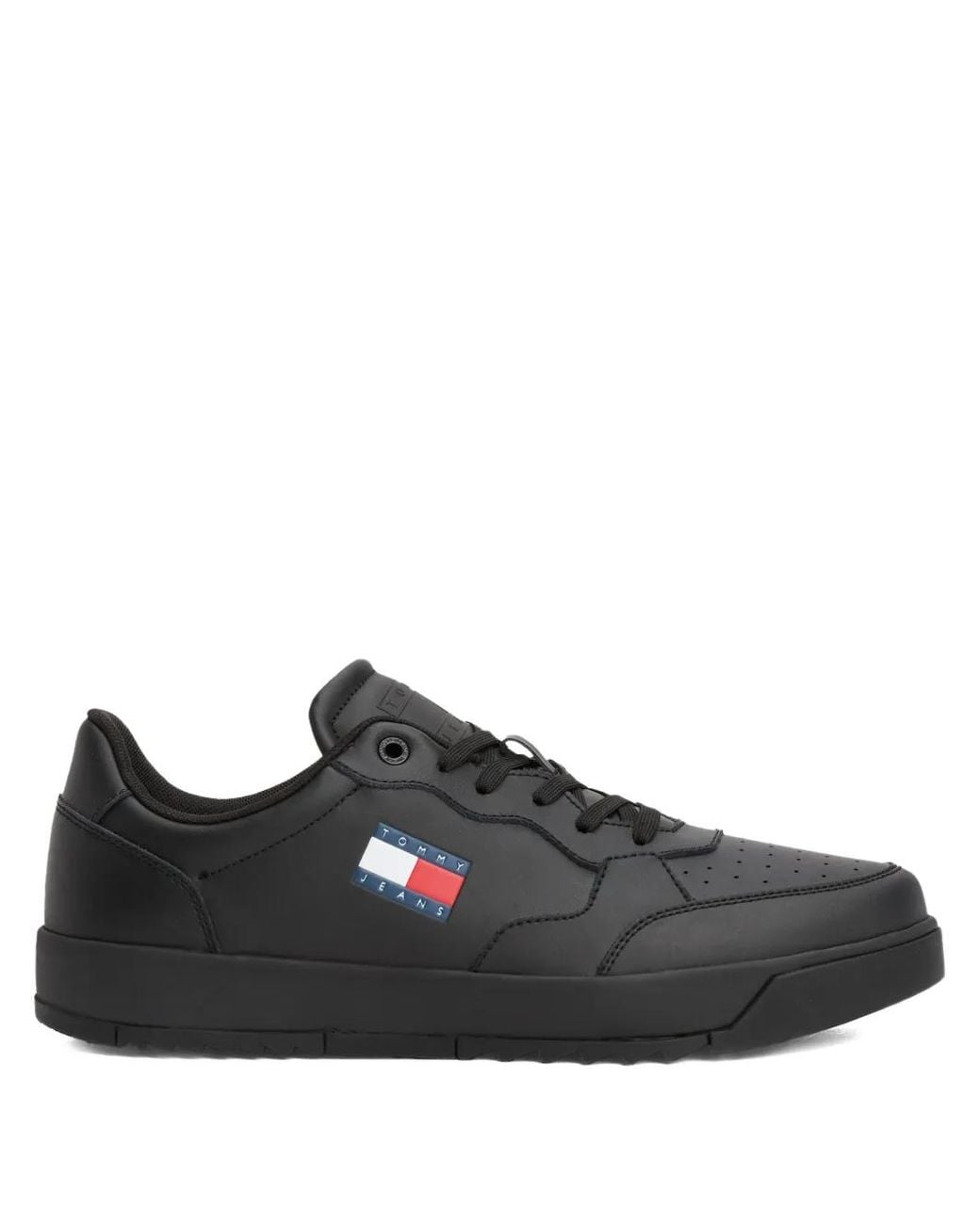 Baskets À Patch Logo Tommy Hilfiger pour homme en coloris Black