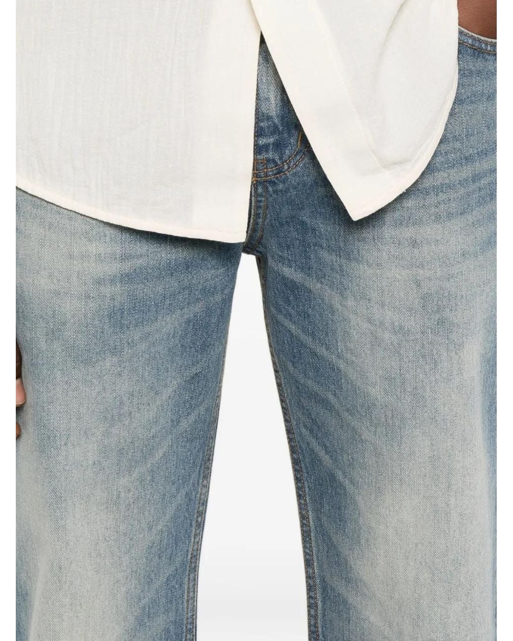 TONYWACK Blue Wide-Leg Jeans for men