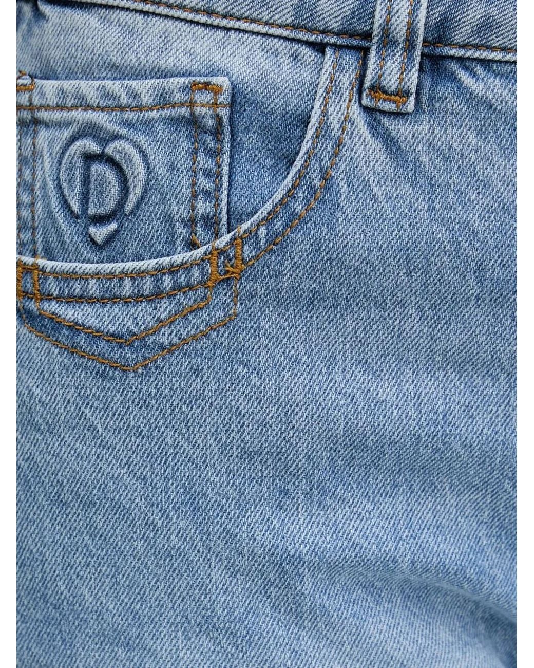 Desigual Blue Patchwork Jeans