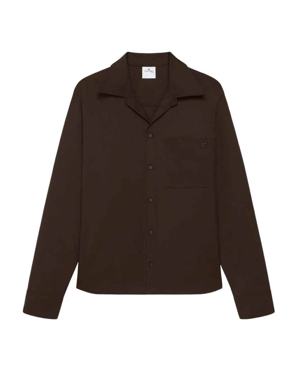 Camisa Con Botones Courreges de color Brown