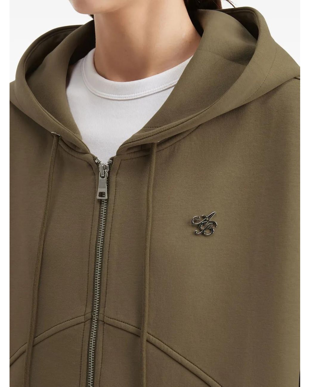 Sudadera Con Capucha Y Cremallera B+ AB de color Green