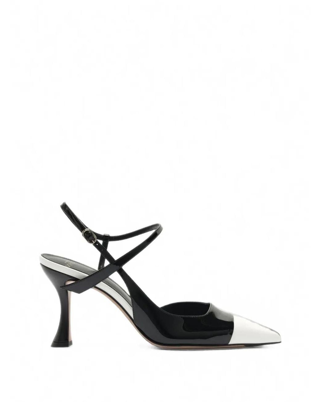 Alexandre Birman Black Tita Wrap Cap-Toe Pumps