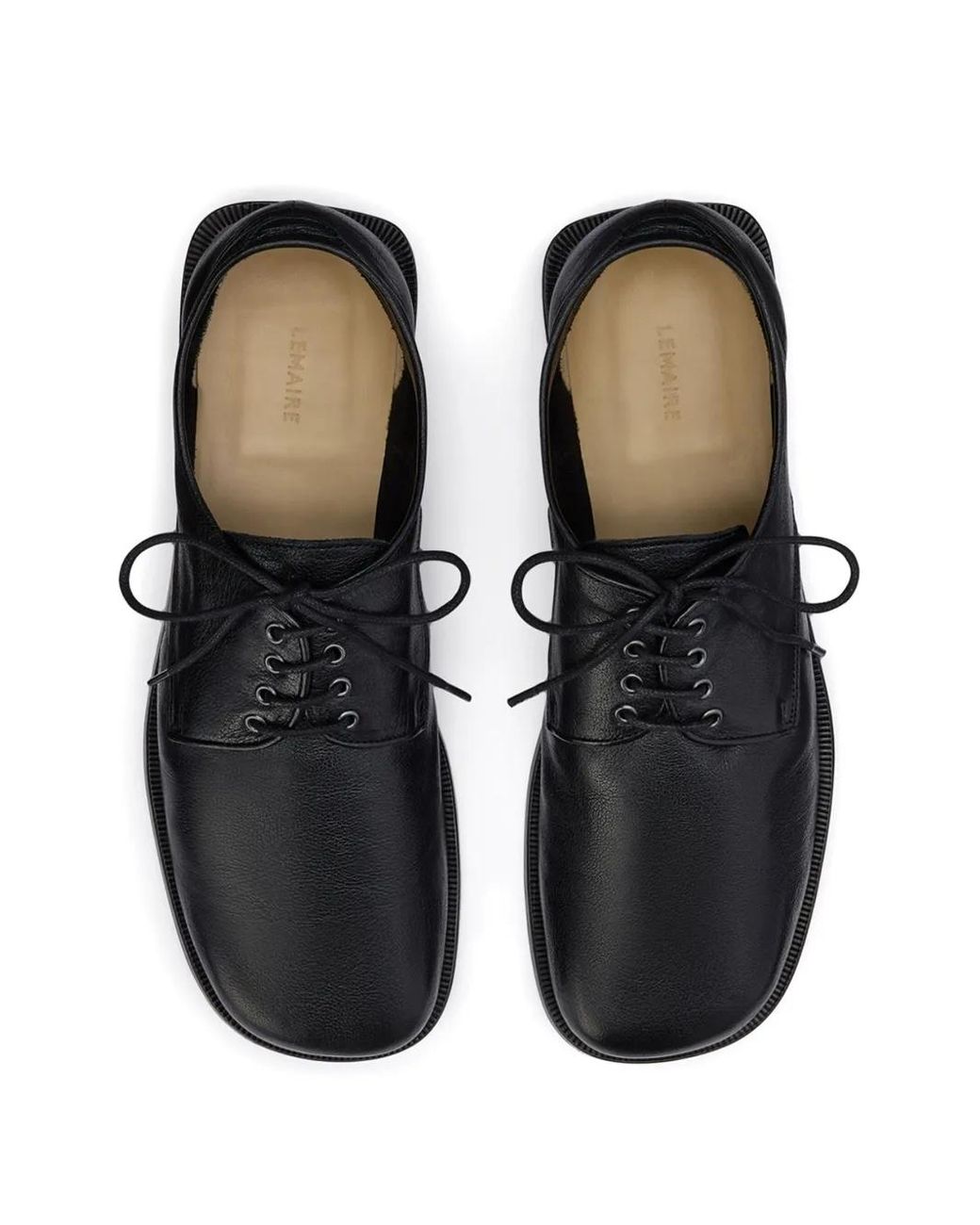 Lemaire Anatomic Derby Shoes in Black for Men | Lyst