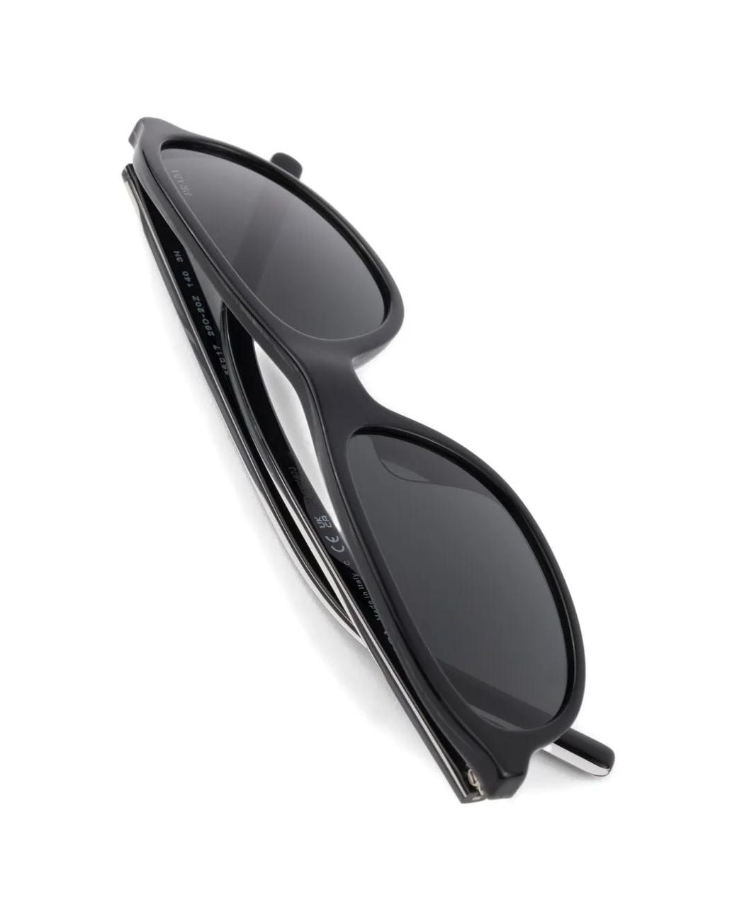 Prada Black Sunglasses With The Iconic Metal Plaque