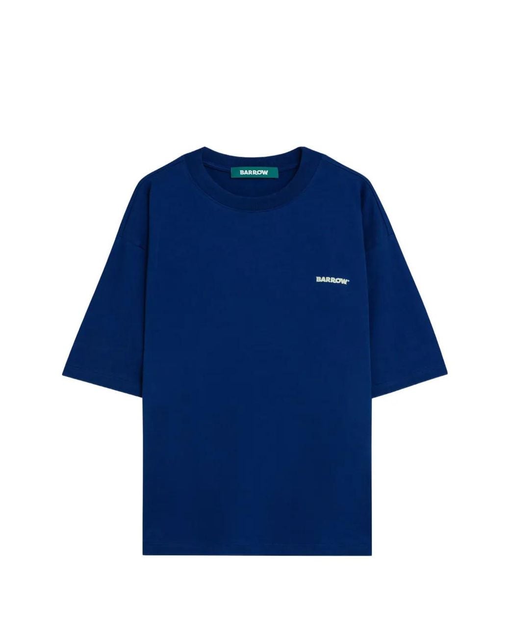 Barrow Blue Crew-Neck Short-Sleeve T-Shirt for men