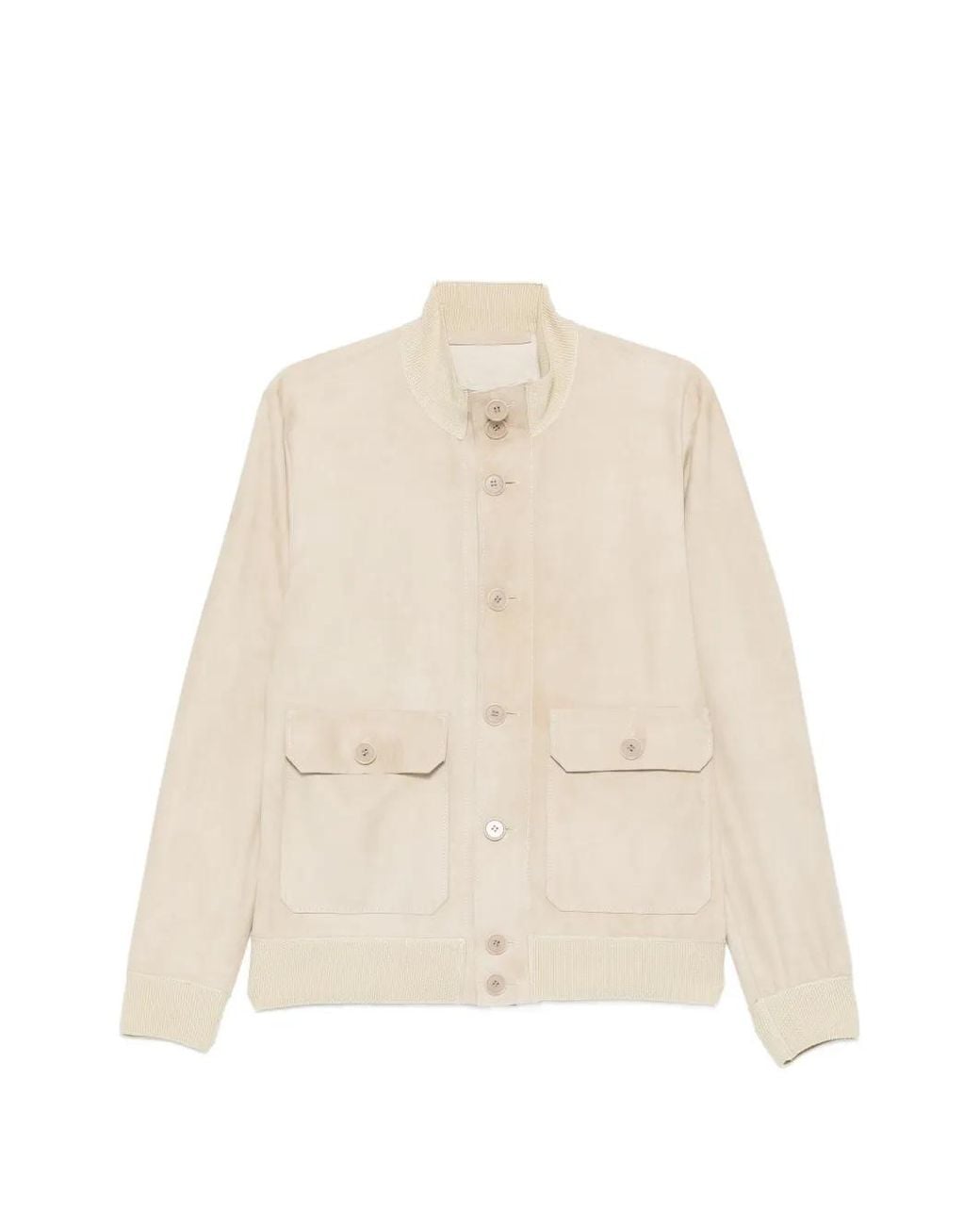 Salvatore Santoro Geknöpfte Jacke Mit Aufgesetzten Taschen in Natural für Herren