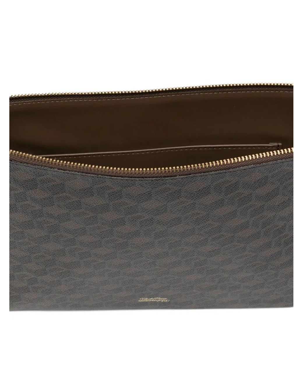 Undercover Black Monogram Clutch Bag