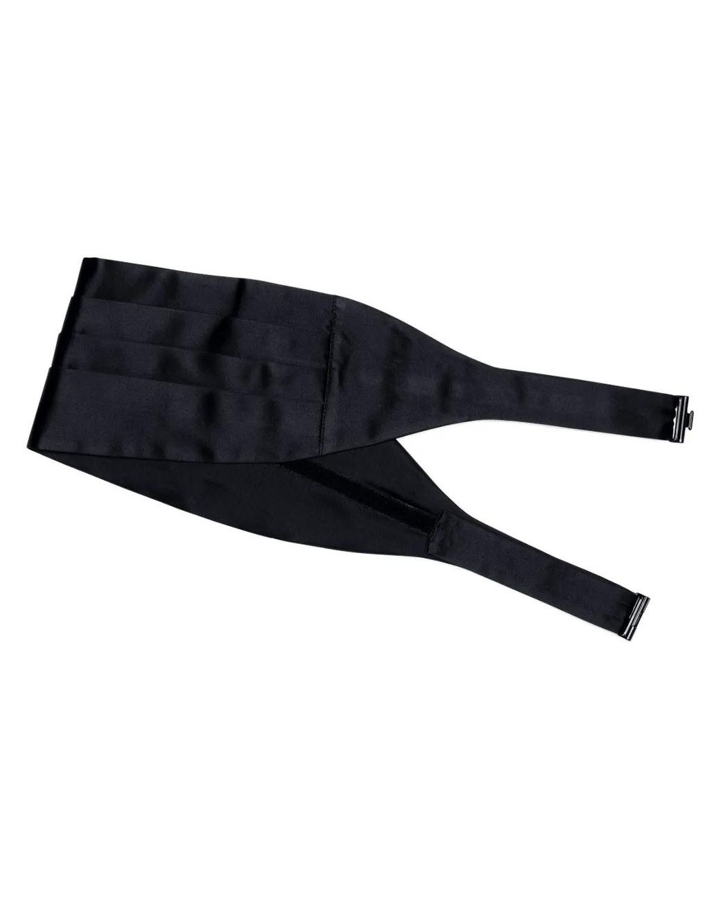 Brunello Cucinelli Black Silk And Cotton Satin Cummerbund for men