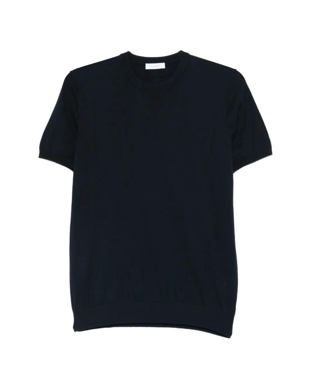 Diktat Black Fine-Knit T-Shirt for men