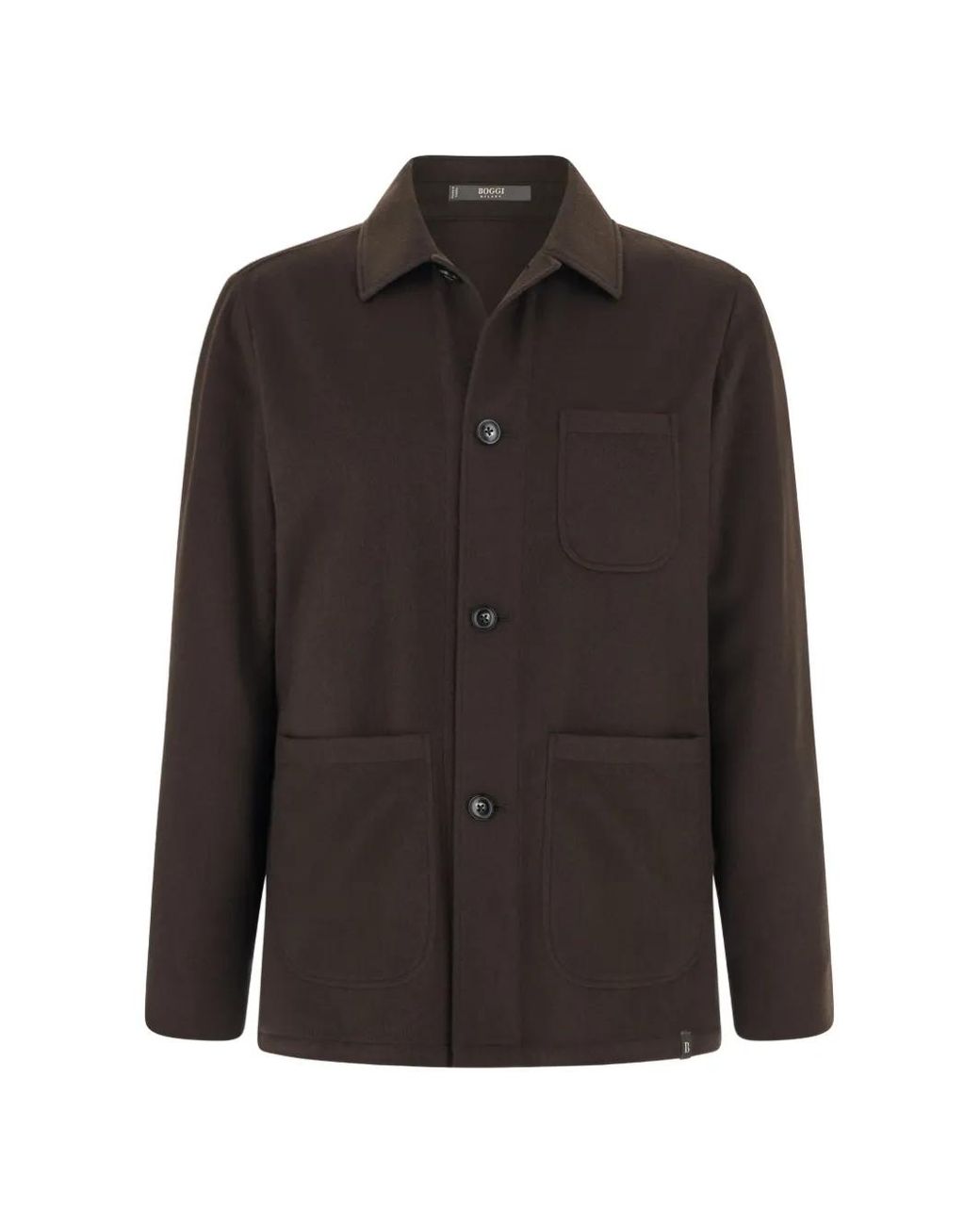 Boggi Black Trade Shirt Jacket for men