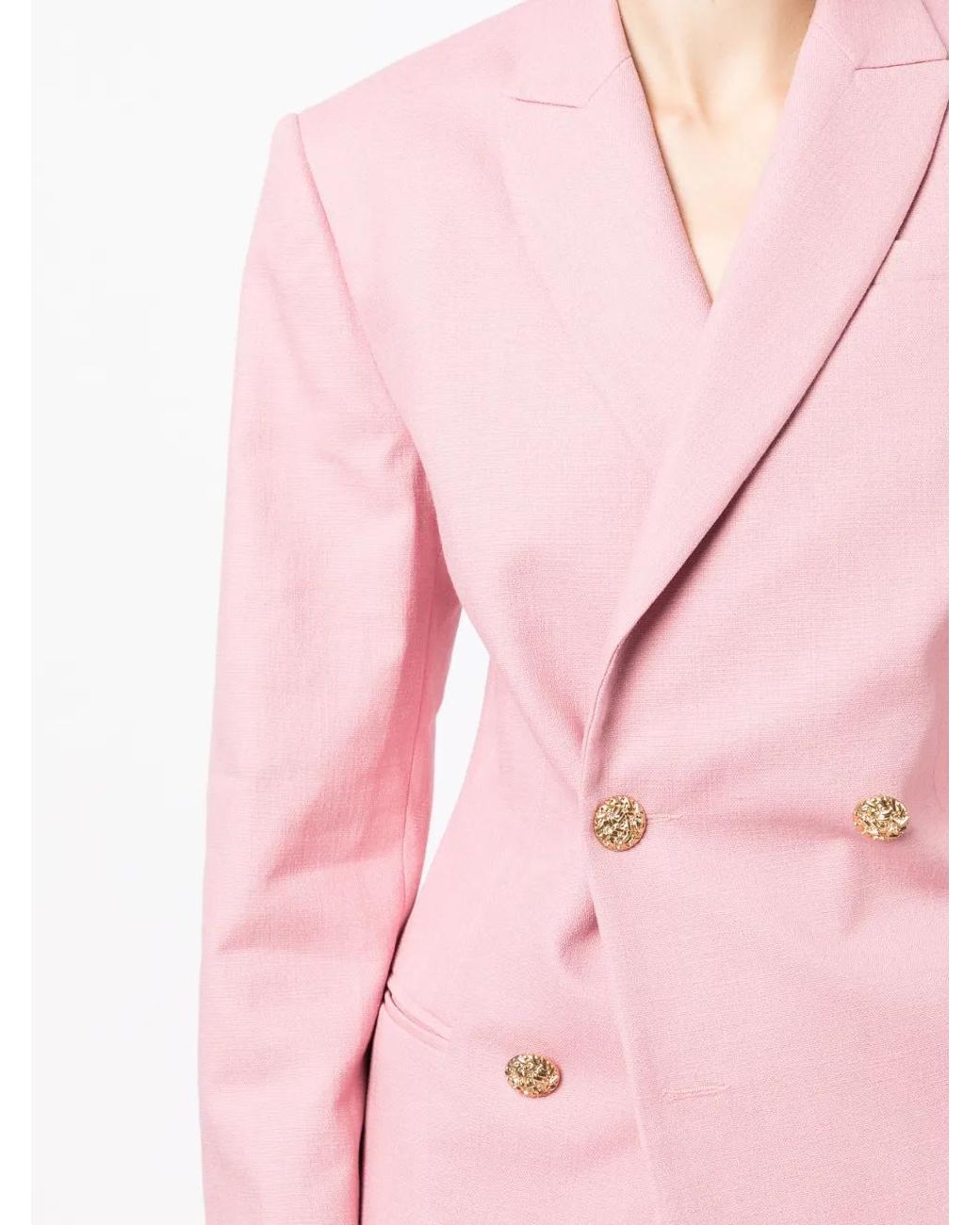 Anouki Pink Double-Breasted Blazer
