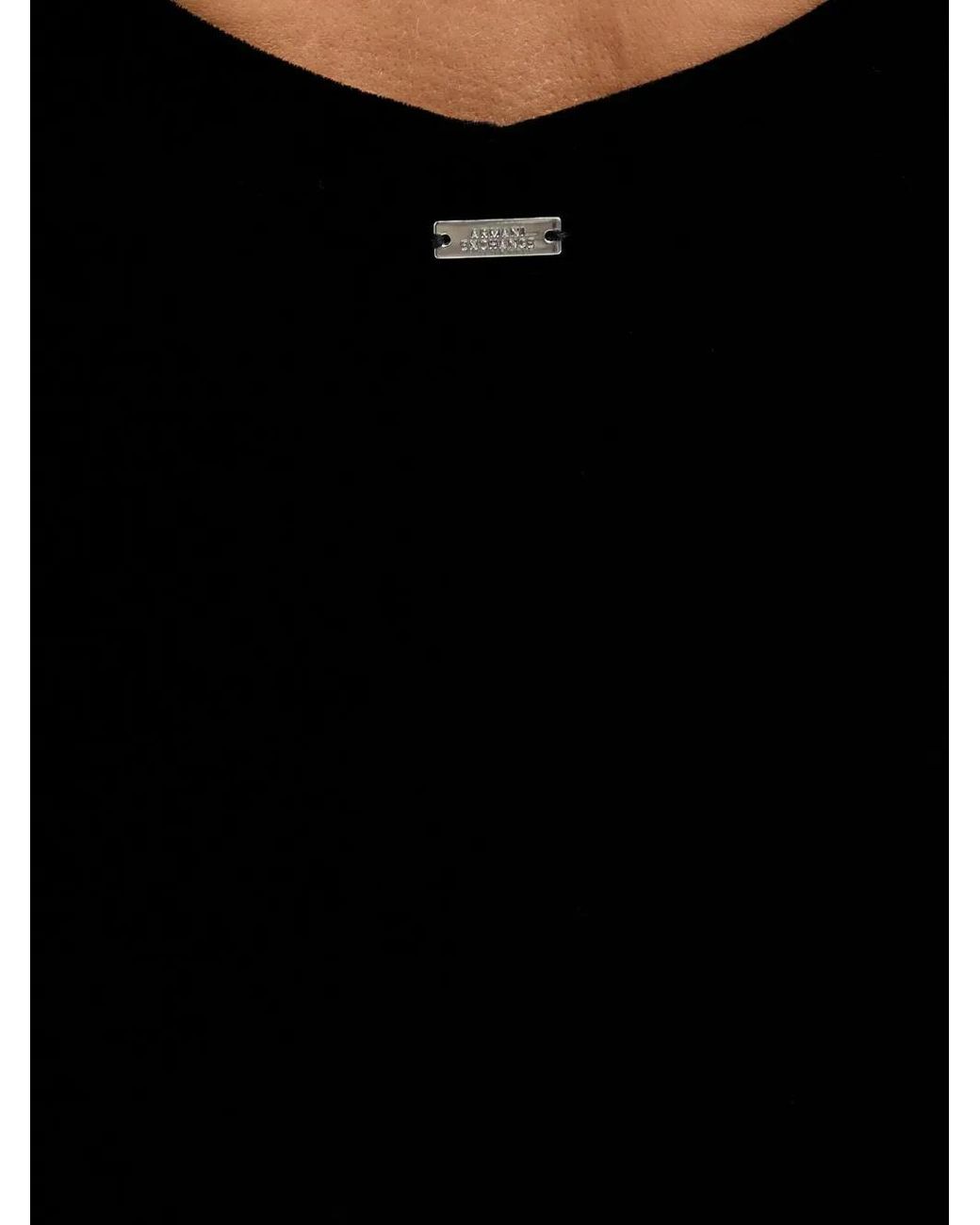 ARMANI EXCHANGE Black Robe À Manches Courtes