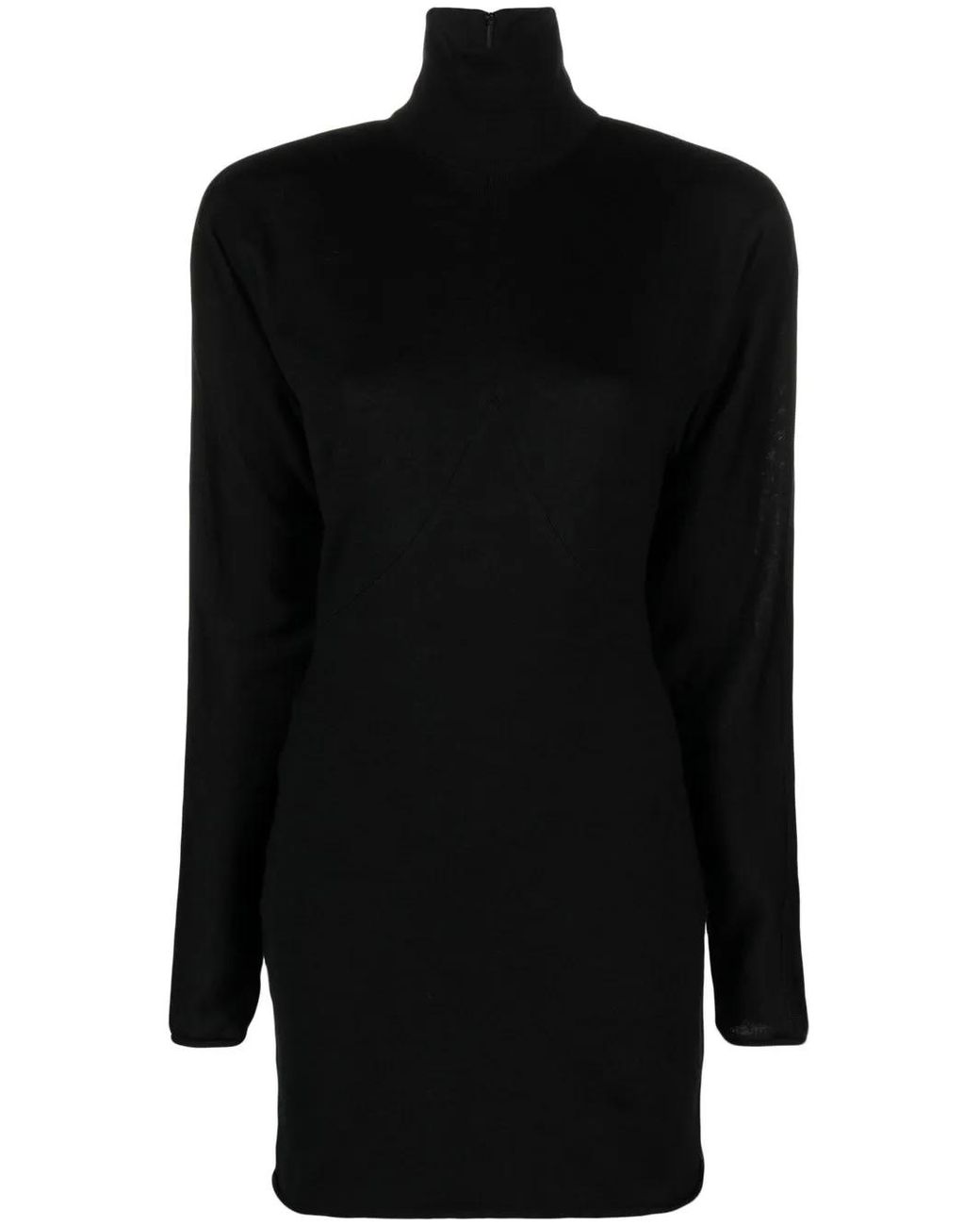 Philosophy Di Lorenzo Serafini Black Knitted Roll Neck Dress