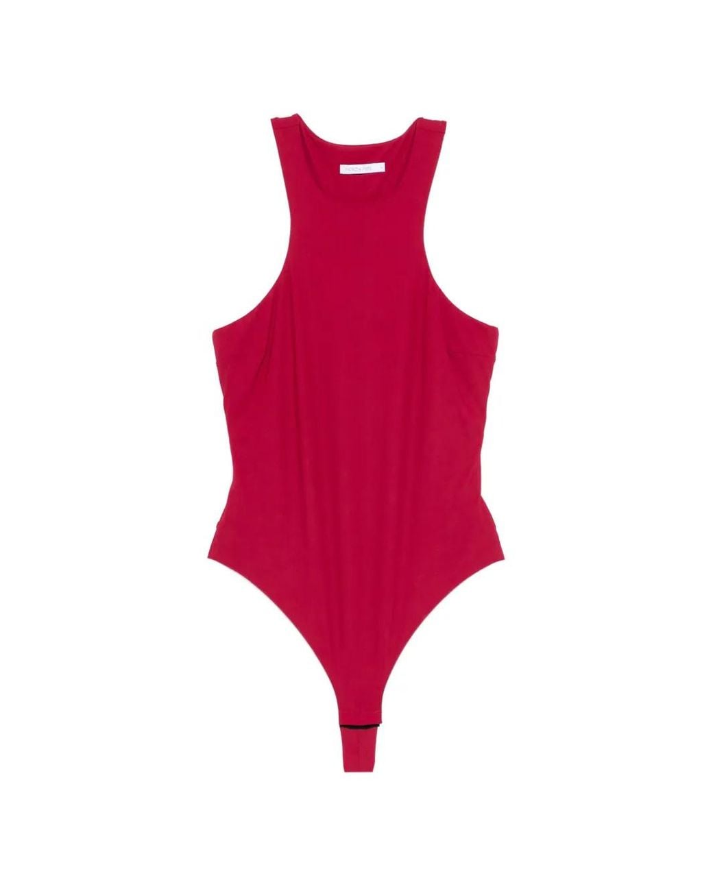 Patrizia Pepe Red Racerback Bodysuit