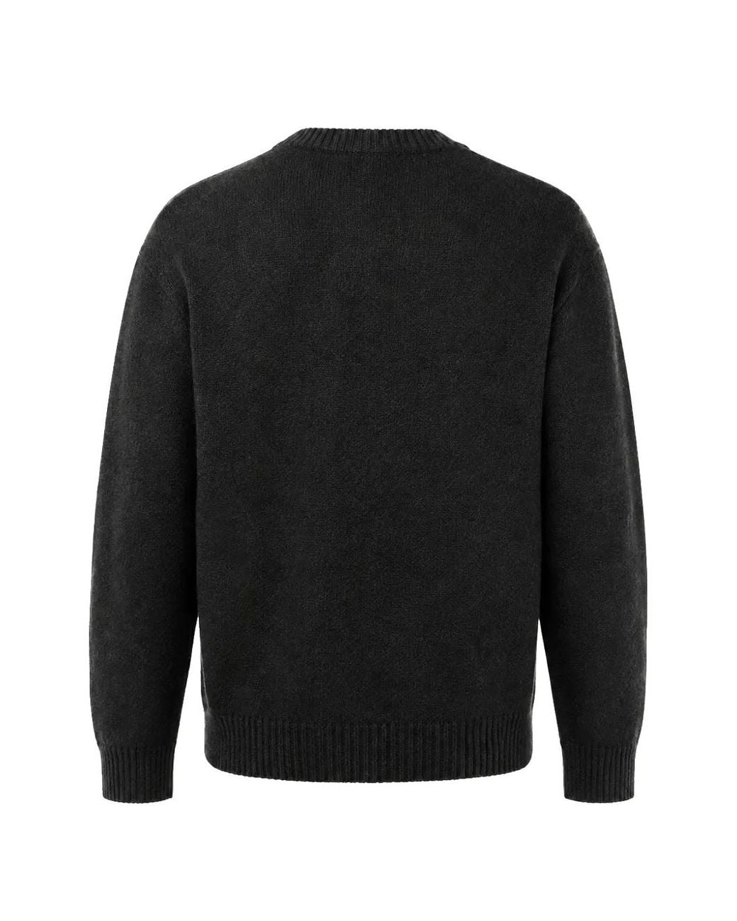 Rip Curl Black Script Logo-Intarsia Knitted Sweater for men
