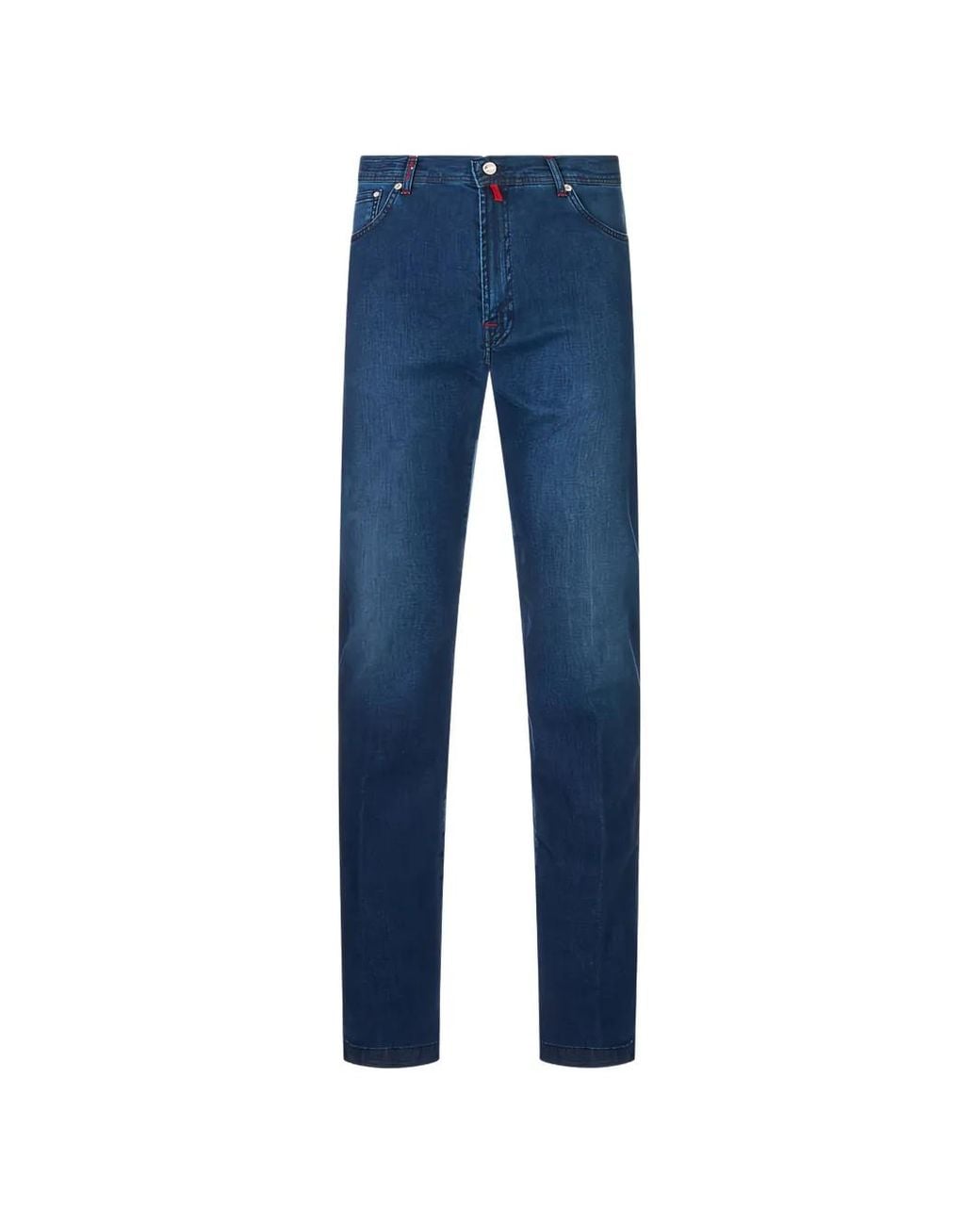 Kiton Blue Jean À Patch Logo for men