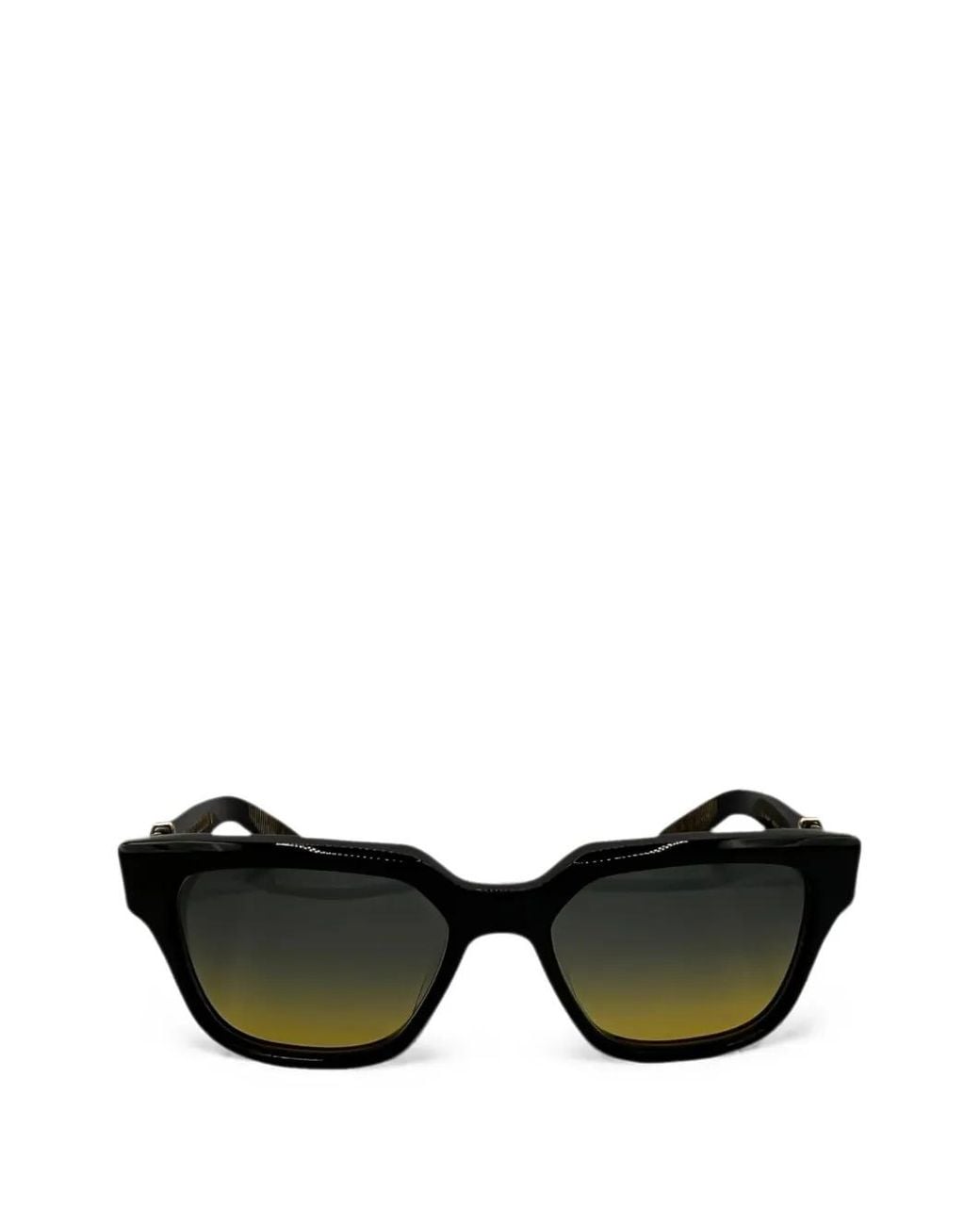 Chrome Hearts Black Vagillionare Rectangle-Frame Sunglasses for men