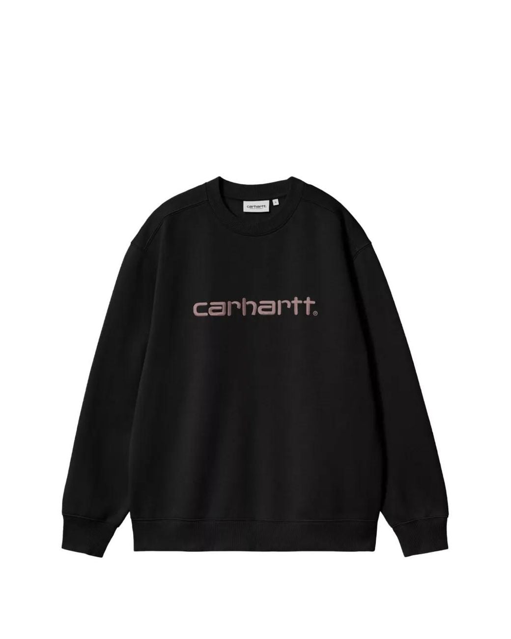 Carhartt Black Logo-Embroidered Sweatshirt