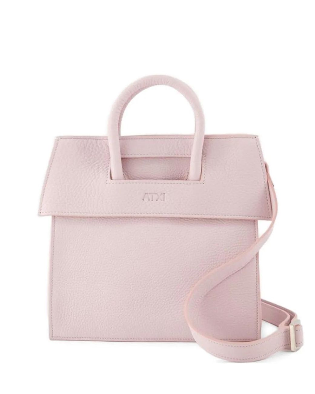 Atxi Pink Mini Etxea Pebbled Clutch Bag