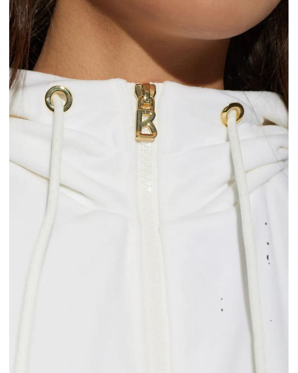 Bogner White Francine Zip-Up Jacket