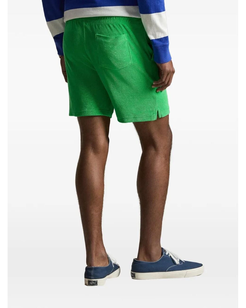 Polo Ralph Lauren Green Logo-Embroidered Shorts for men