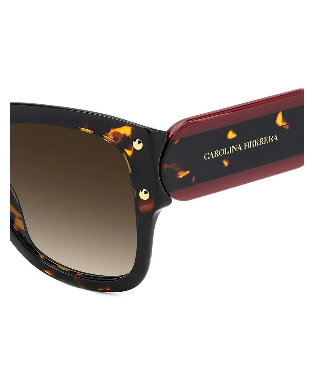 Carolina Herrera Gray Tortoiseshell-Effect Sunglasses
