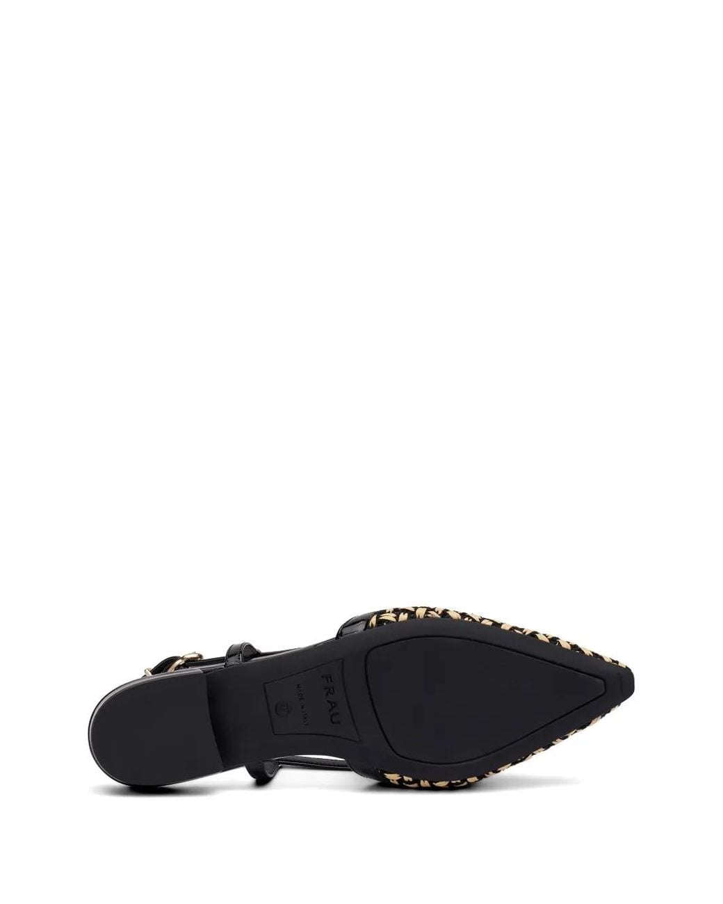 Frau White Raffia Patent-Leather Pumps