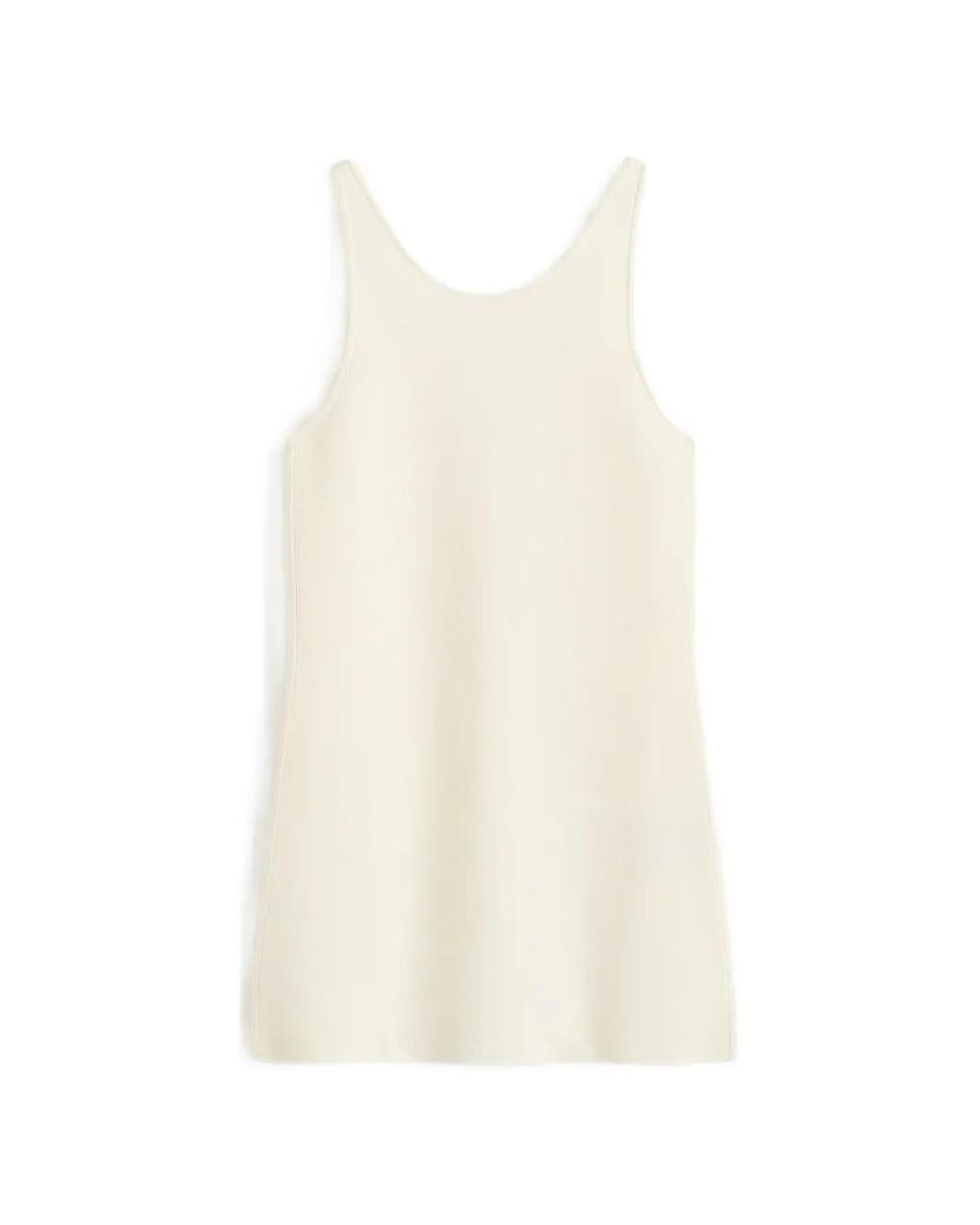 Totême White Knitted Tank Top