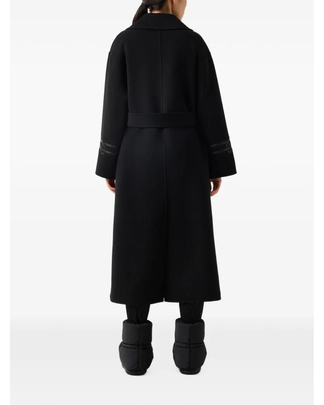 Bogner Black Terese Double-Breasted Coat