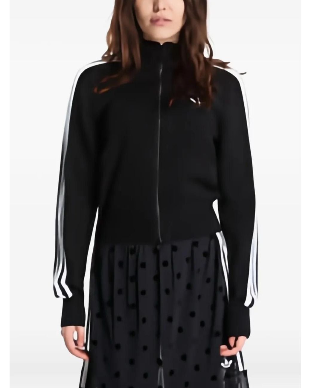 Adidas Black Knitted Firebird Track Top