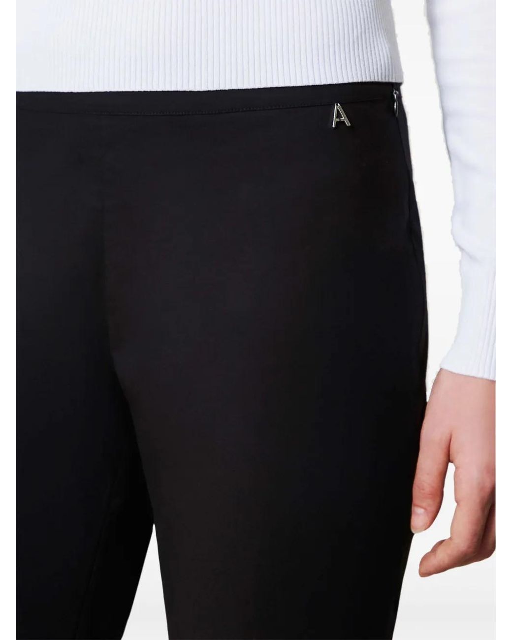 Twinset Black Poplin Trousers