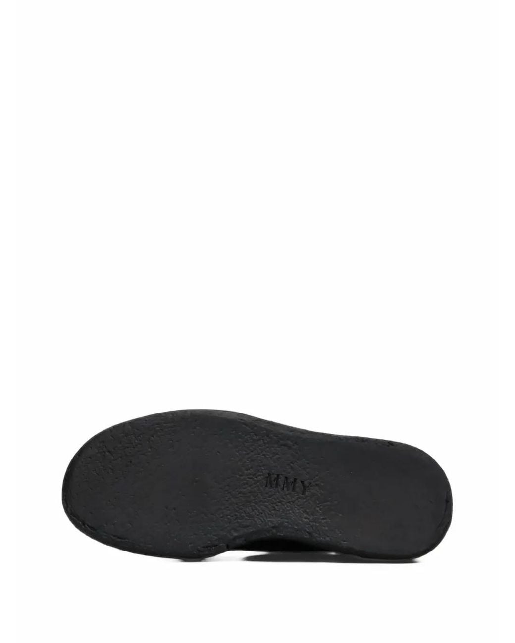 Maison Mihara Yasuhiro Black "Mark"Suede Monkey Shoes for men