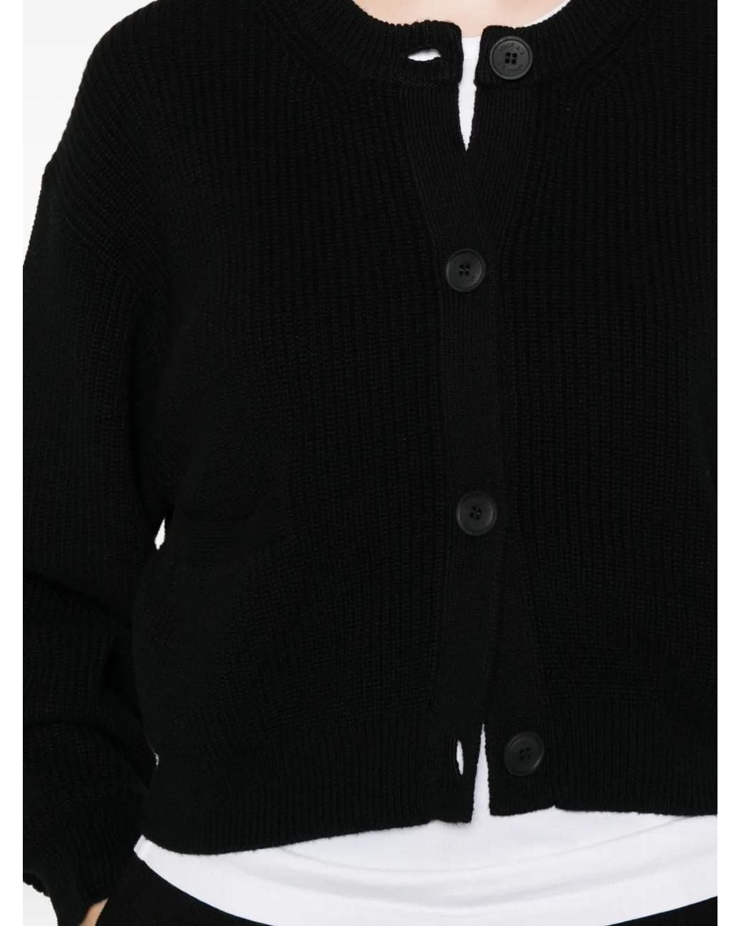 C.t. Plage Black Button Pocket Knitwear