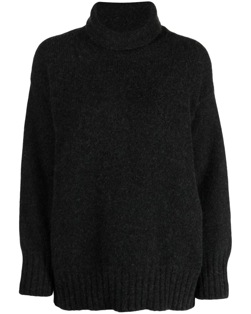 Pringle of Scotland Black Roll-Neck Cashmere Jumper