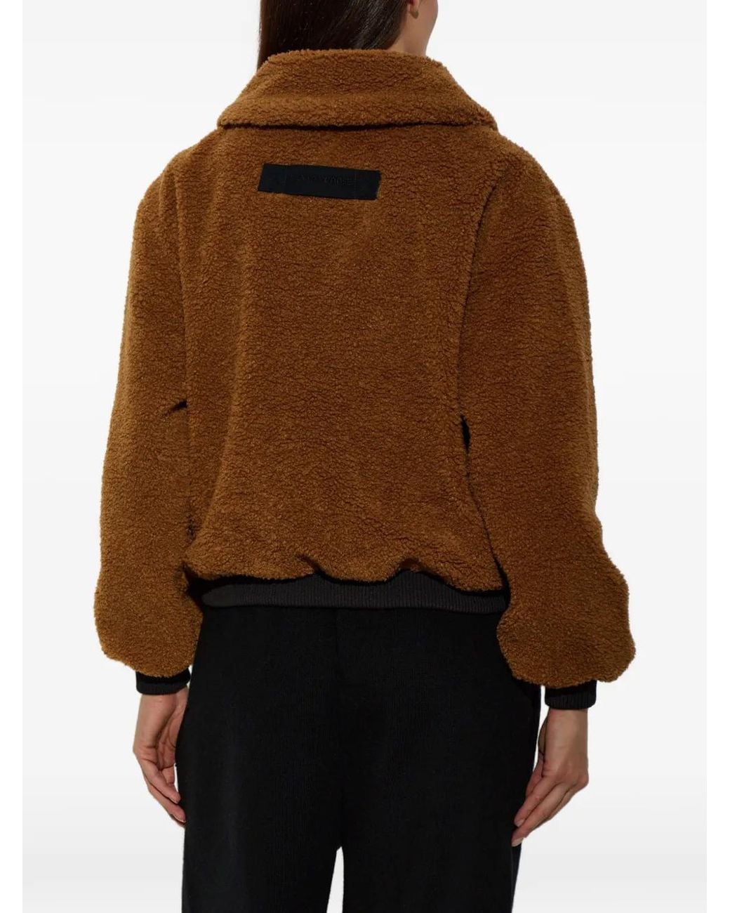 Canada Goose Brown Willa Fleece-Texture Jacket