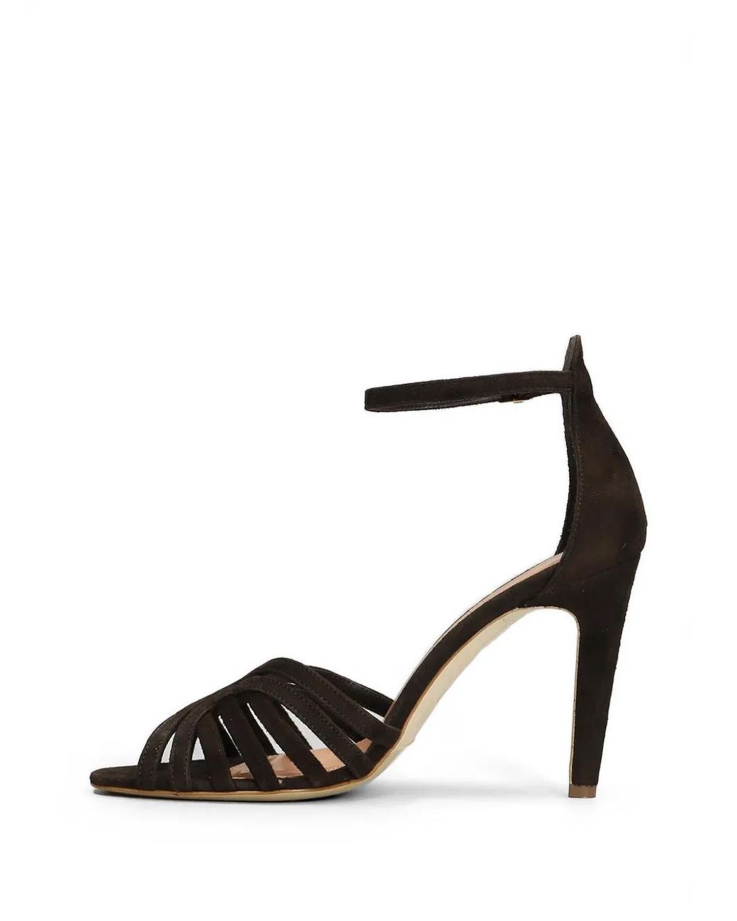 The Seller Black Strappy Cage Sandals
