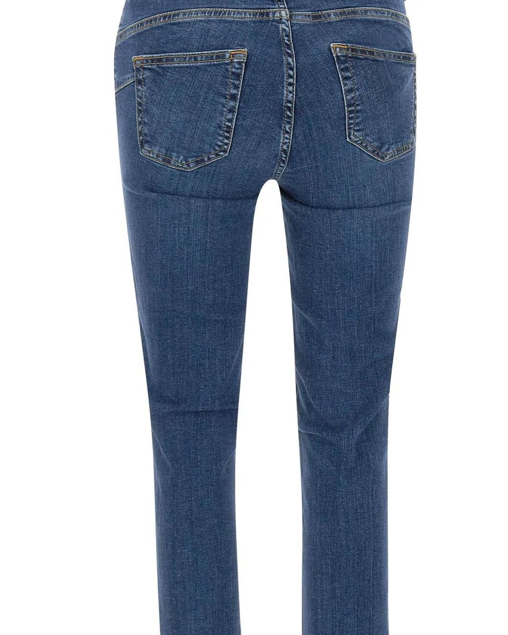 Liu Jo Blue Bottom Up Ideal Five-Pocket Trousers