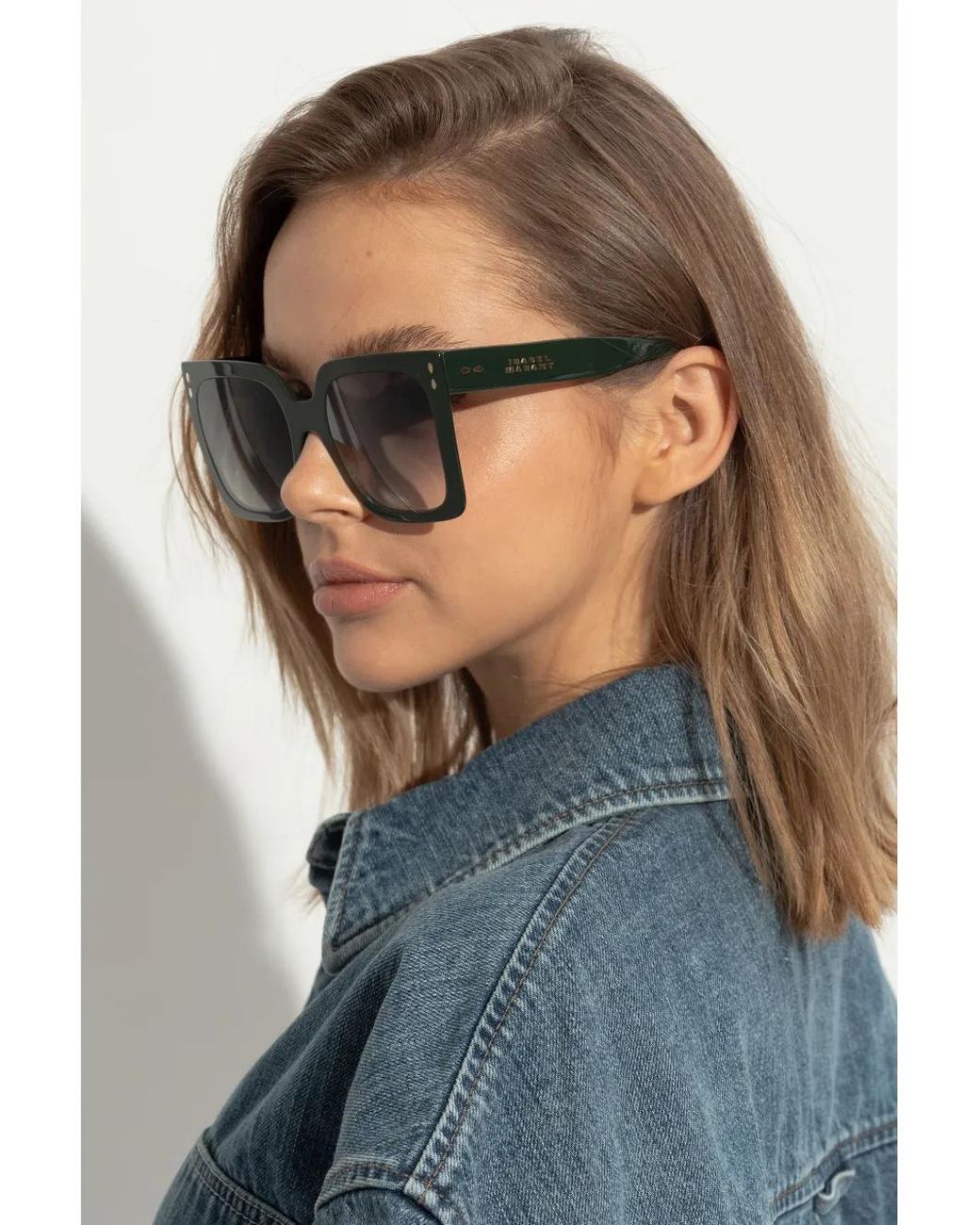 Isabel Marant Brown Square-Frame Sunglasses