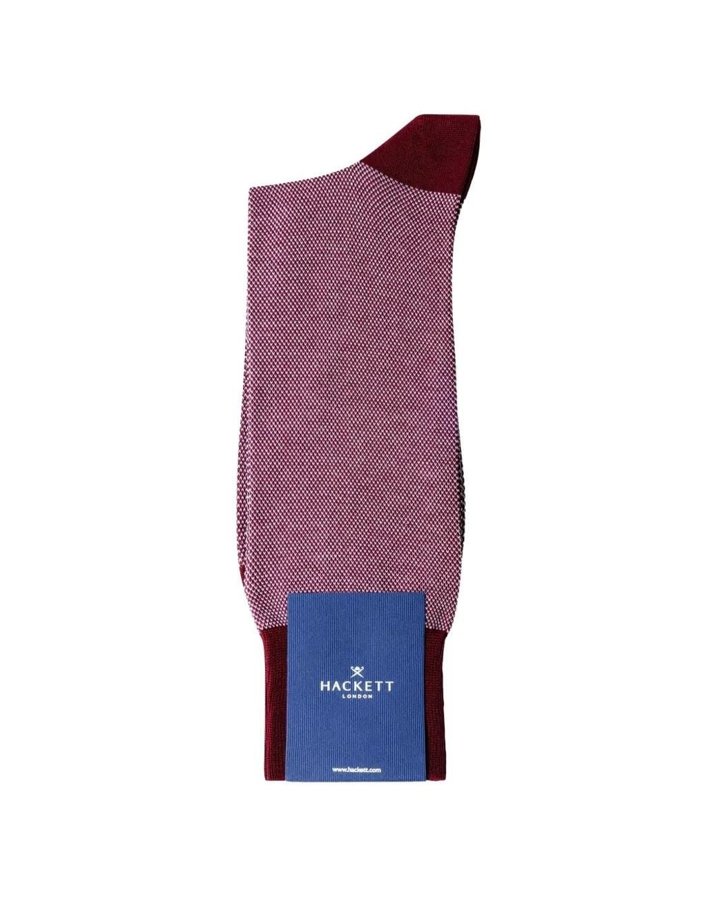 Hackett Purple Bird's-Eye Socks for men